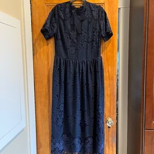 Navy Blue Lace dress